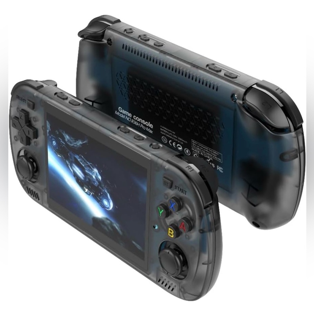 R36H Pro Max Retro Handheld Gaming Console (Black)